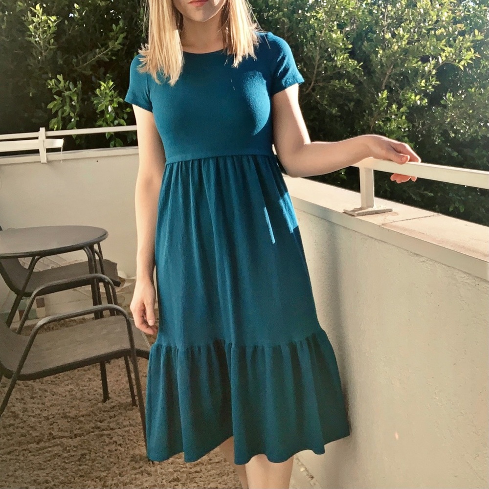 Anthropologie Suri Tiered Midi Dress